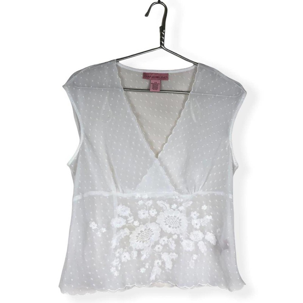 Y2K Floral Embroidered Blouse